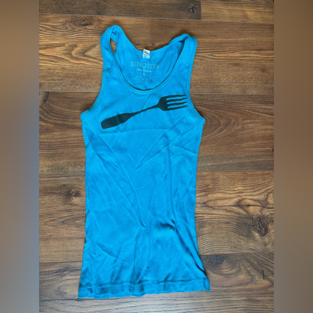 Etsy shop Xenotees medium women’s fork tank
